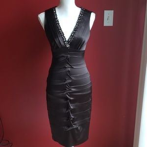 Black cache dress